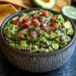 Best 3 ingredient guacamole recipe 7 Fresh 3 ingredient guacamole with avocado, lime, and salt in a bowl – easy homemade dip