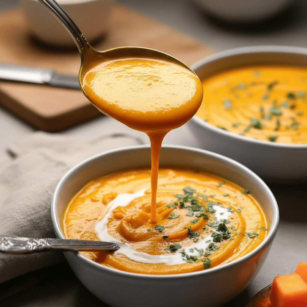 Home page 11 How to make Creamy Butternut Pumpkin Sweet Potato Soup