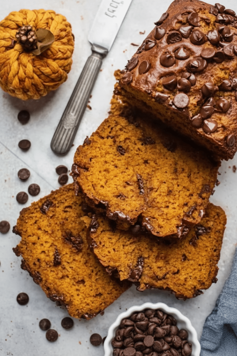 The BEST Moist Pumpkin Chocolate Chip Bread Recipe